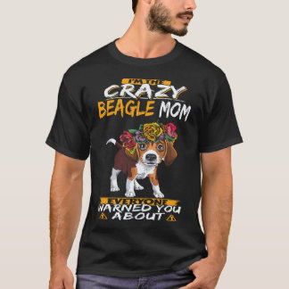 37 Jag är den galna Beagle-Mamman Beagle T Shirt