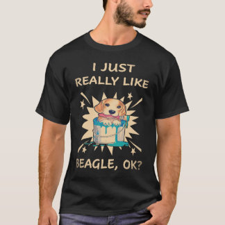 37 Jag gillar verkligen Beagle T Shirt