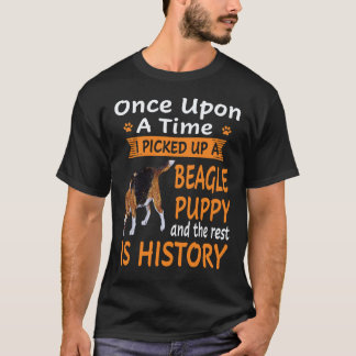 37 One Upon A Time -  Beagle Puppy Beagle T Shirt