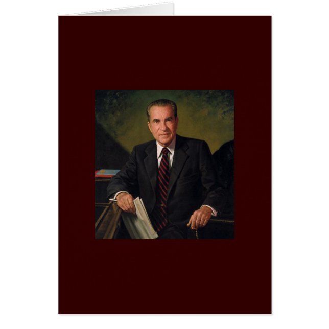 37 Richard Nixon Hälsningskort (Framsidan)