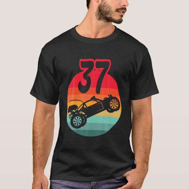 37Th Birthday I Racing Gaming I Remote Control RC T Shirt (Framsida)