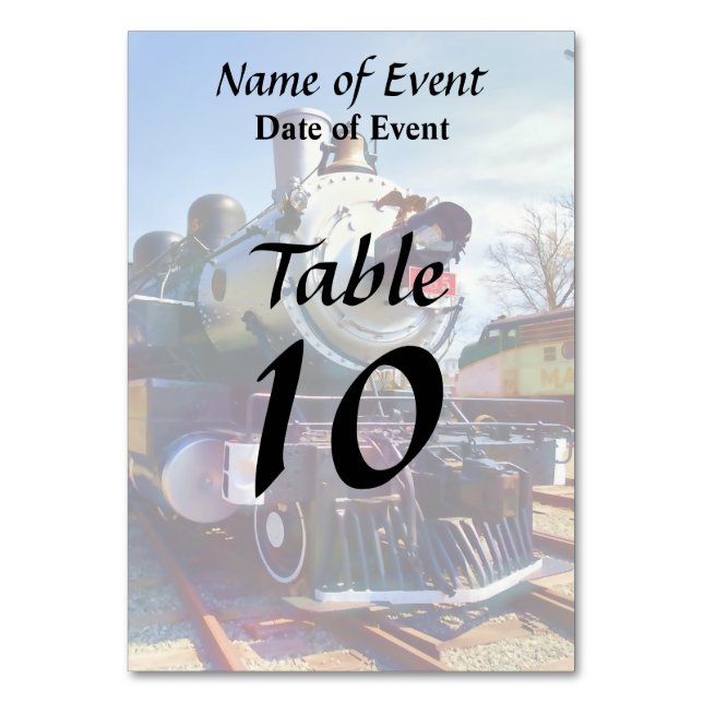 385 Ånglok Bordsnummer (Framsidan)