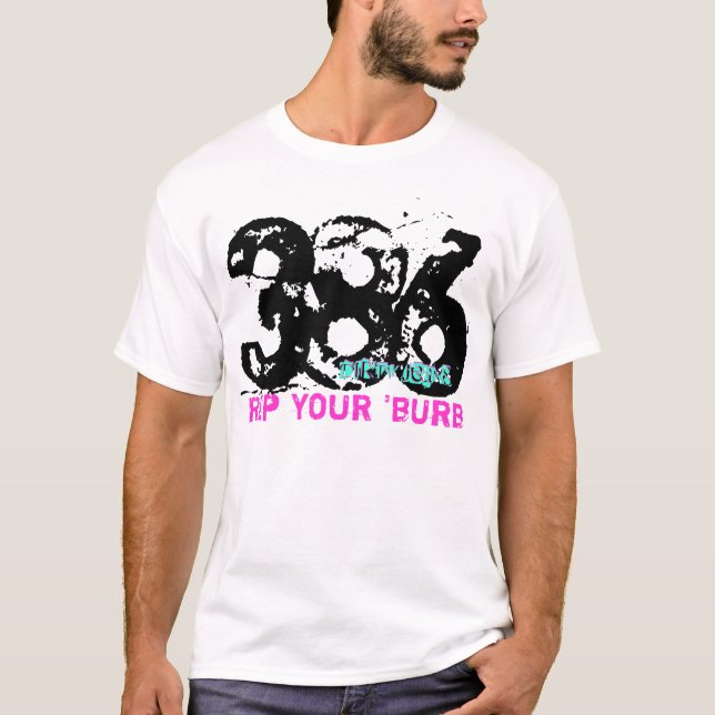 386-REP DIN 'BURB-skjorta T-shirt (Framsida)