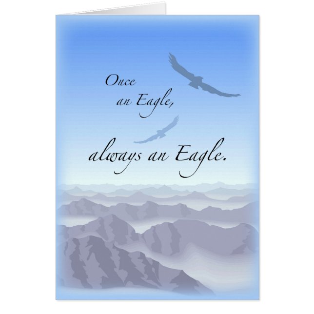 3897 Gång an Eagle Hälsningskort (Framsidan)