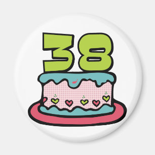 38 Ålderskaka Magnet