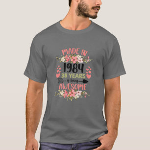 38 år gammal 38:e födelsedagen född 1984 t shirt