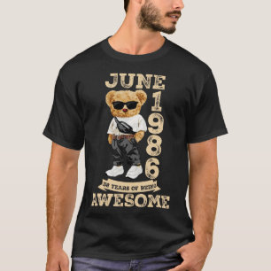 38 år gammal Fantastisk juni 1986 38:e födelsedage T Shirt