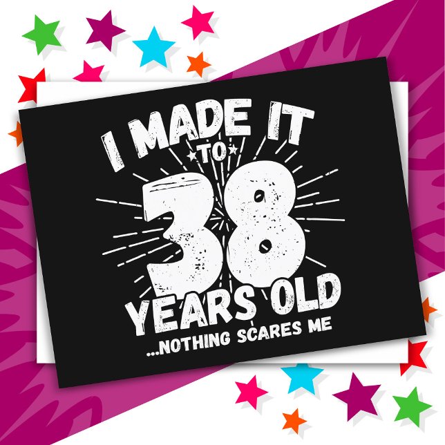 38 år gammal Sarcasticst Meme Rolig 38-årspresent Vykort (Skapare uppladdad)