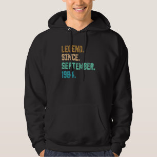 38 år gammal sjukdom sedan september 1984 38:e föd hoodie