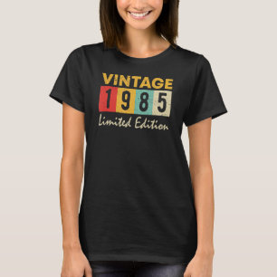 38 år gammal Vintage 1985 38:e födelsedagen T Shirt