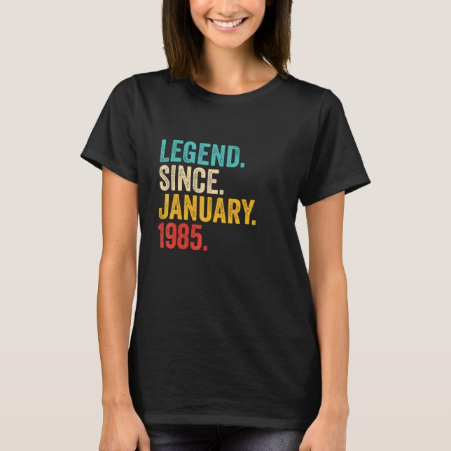 38 års ålder sedan den 1 januari t shirt (Framsida)