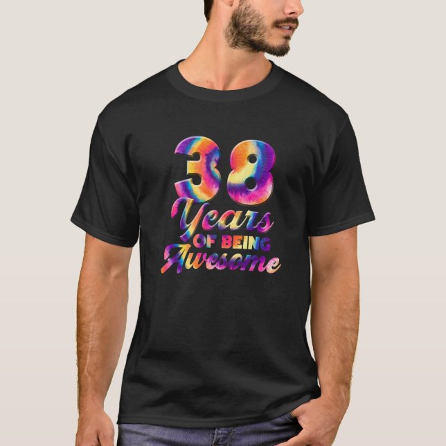 38:e födelsedag 38 år gammal födelsedag t shirt (Framsida)
