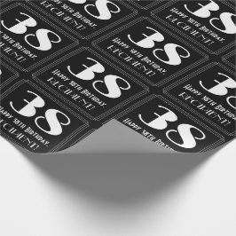 38:e födelsedagen - Art Deco Inspired Titta "38", Presentpapper