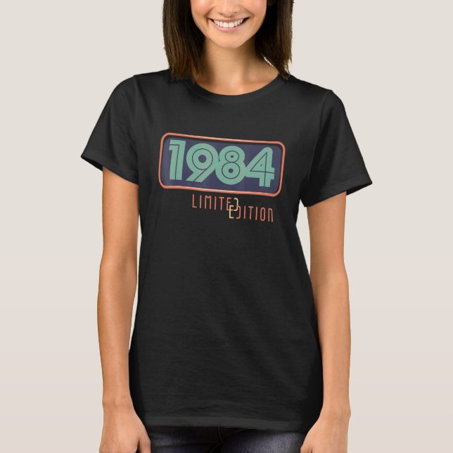 38:e födelsedagen Dam Manar 38 år 1984 2 T Shirt (Framsida)
