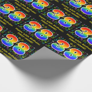 38:e födelsedagen: Färgstarka musiksymboler, reg Presentpapper