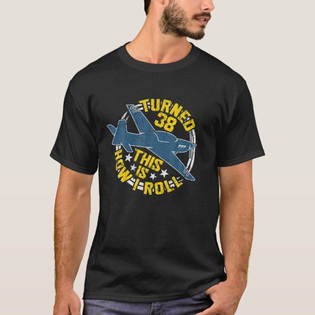 38:e födelsedagen t shirt (Framsida)