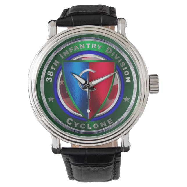 38:e infanteridivisionen "Cyclone" Armbandsur (Framsida)