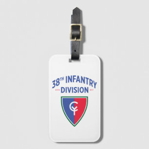 38:e Infantry-divisionen Förenta Stater Bagagebricka
