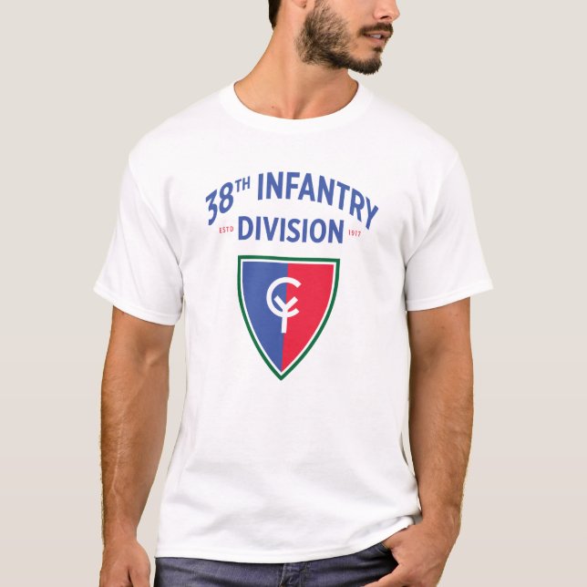 38:e Infantry-divisionen Förenta Stater T Shirt (Framsida)