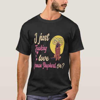 38 Jag älskar verkligen tysk shepherd okej tysk T Shirt