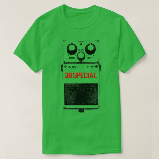 38 Speciell Guitar Pedal T Shirt (Design framsida)