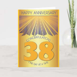 38 Year Sober Anniversary | Golden Ray 12 Step  Kort