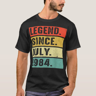 38 Years Old Legend Since July 1984 38th Birthday  T Shirt
