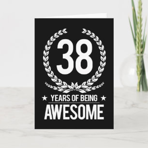 38th Födelsedag (38 år av att vara enorma) Kort