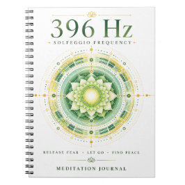 396 Hz Solfeggio Frekvens Anteckningsbok – Släpp R