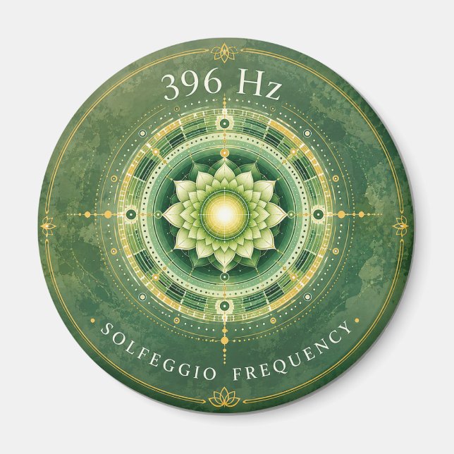 396 Hz Solfeggio-frekvensmagnet  Magnet (Framsidan)