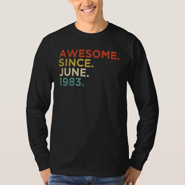 39 Ålderjuni 1983 T Shirt (Framsida)