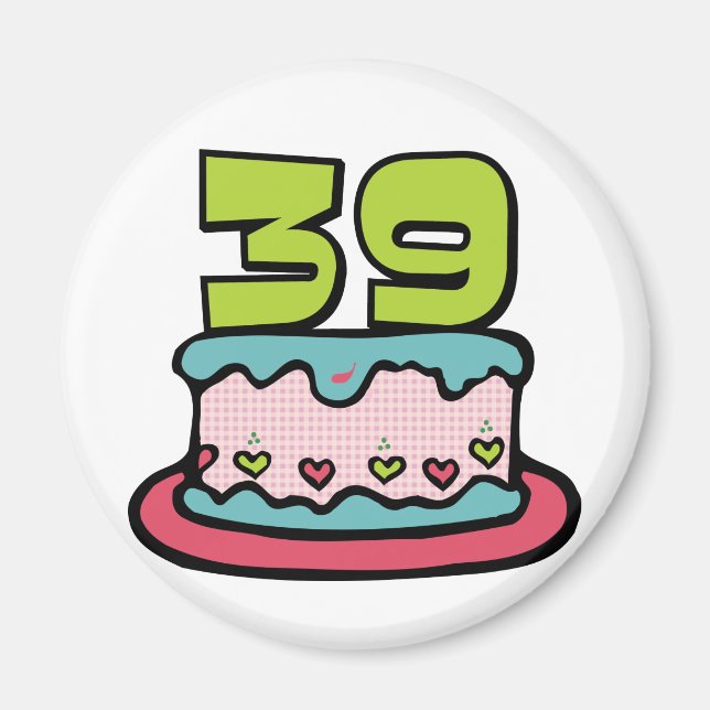 39 Ålderskaka Magnet (Framsidan)