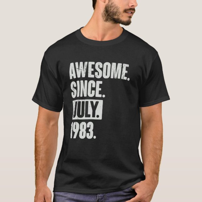 39 år gammal 39:e födelsedagen Fantastisk sedan ju T Shirt (Framsida)
