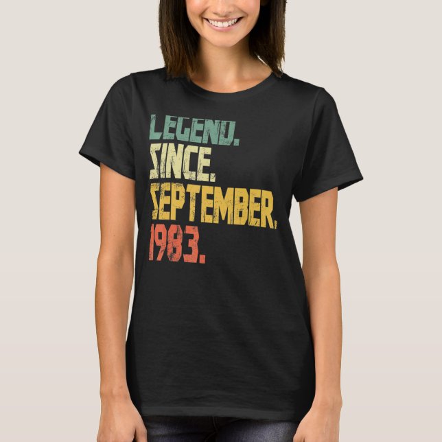 39 år gammal förklaring sedan september 1983 49:e  t shirt (Framsida)