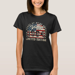 39-årig Vintage 1984 Amerikansk Flagga 39:e födels T Shirt