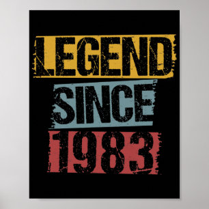 39 ÅRS ÅLDER 1983 39:e födelsedagen Poster