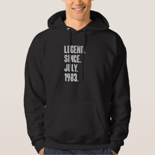 39 års ålder sedan juli 1983 hoodie