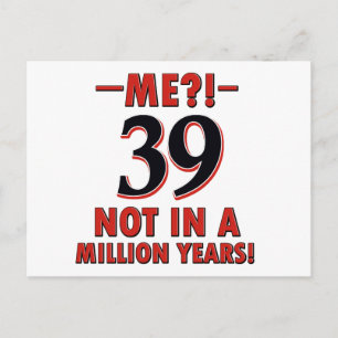 39-årsjubileum vykort