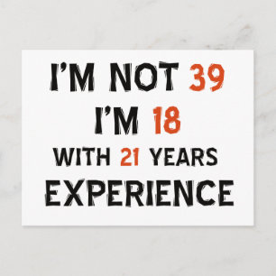 39-årsjubileum vykort