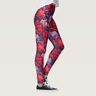 #39-Blommönster Leggings