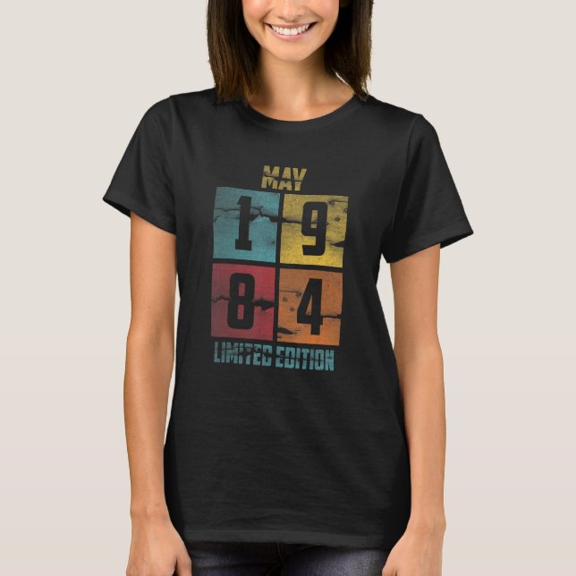 39:e födelsedag 39 år maj 1984 t shirt (Framsida)