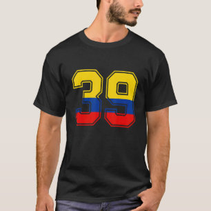 39:e födelsedagen Colombia 39 år gammal 39 kolv T Shirt
