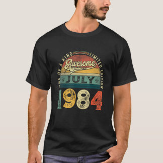 39:e födelsedagen Dekoration juli 1984 Manar Kvinn T Shirt