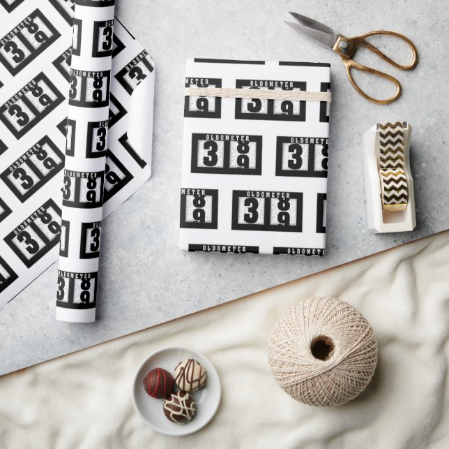 39:e födelsedagsdometer presentpapper (Hantverk)