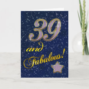 39:e Födelsedagsfest inbjudan