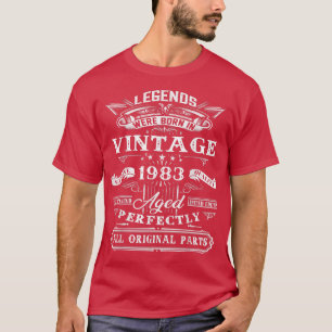 39:e födelsedagspresent för blad födda 1983: 39 år t shirt