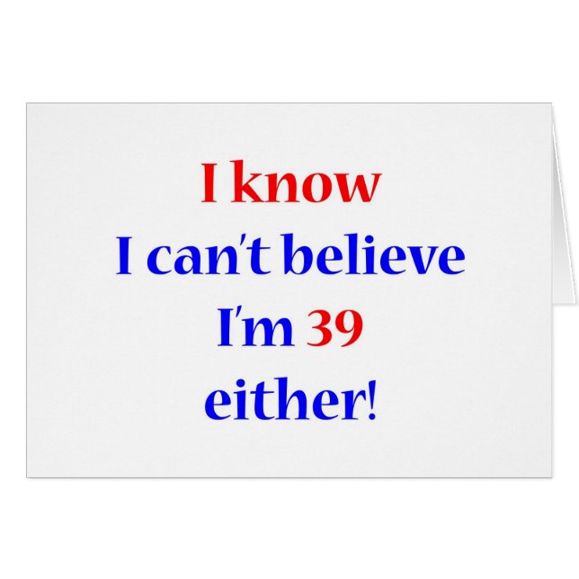 39 endera hälsningskort (Framsidan Horizontal)