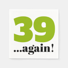 39 gånger fler Äppelfödelsedagsfirande grönt Pappersservett