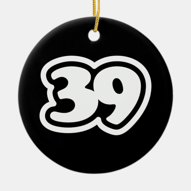 39 Japanska Slang Sankyu Julgransprydnad Keramik (Framsidan)