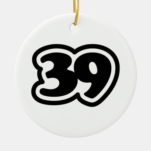 39 Japanska Slang Sankyu Julgransprydnad Keramik (Framsidan)